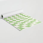 Green Checker Swirl Yoga Mat Gallery Image 2