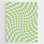 Green Checker Swirl Jigsaw Puzzle Gallery Image 1
