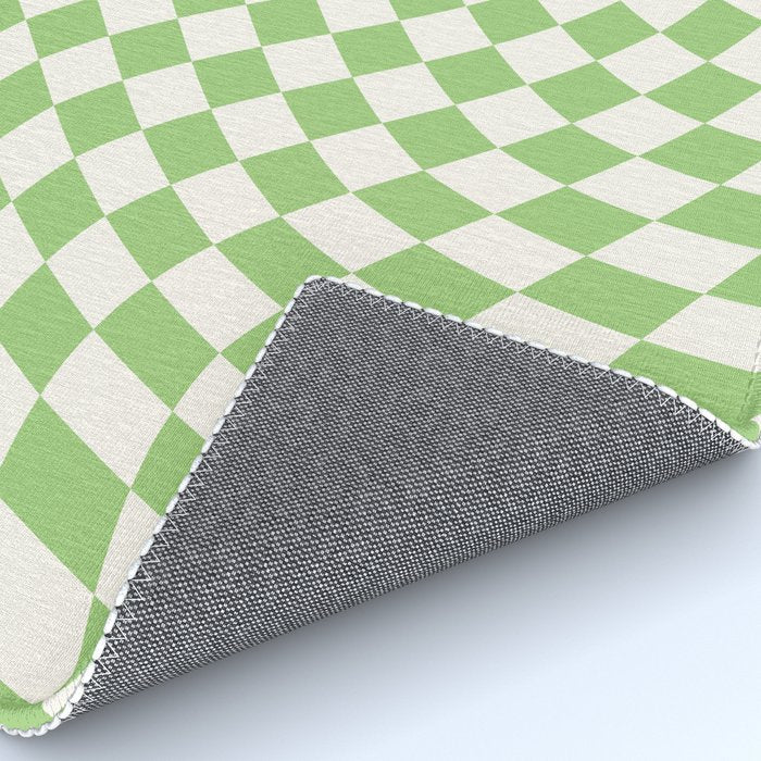 Green Checker Swirl Rug Gallery Image 4