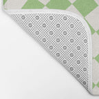 Green Checker Swirl Bath Mat Gallery Image 2