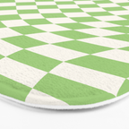 Green Checker Swirl Bath Mat Gallery Image 3