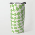 Green Checker Swirl Travel Mug Gallery Image 2