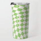Green Checker Swirl Travel Mug Gallery Image 3