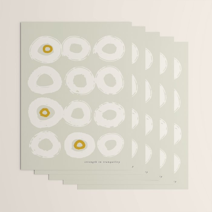 expectant iteration strength in tranquility Wrapping Paper Gallery Image 3