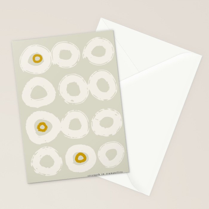 expectant iteration strength in tranquility Stationery Card Gallery Image 2