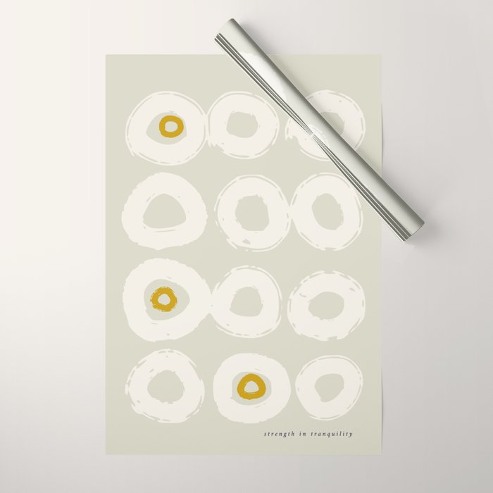 expectant iteration strength in tranquility Wrapping Paper Gallery Image 1