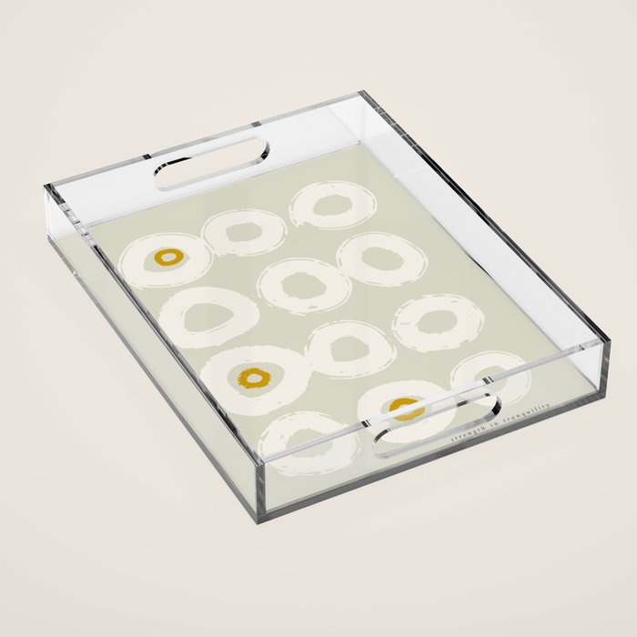 expectant iteration strength in tranquility Acrylic Tray Gallery Image 1