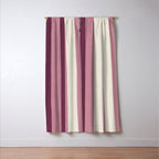 Bold Burgundy and Pink Striped Pattern Window Curtain Gallery Image 3