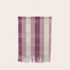 Bold Burgundy and Pink Striped Pattern Wall Hanging Gallery Image 1
