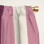 Bold Burgundy and Pink Striped Pattern Window Curtain Gallery Image 2