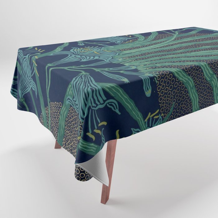 The Day Lily by Walter Crane Tablecloth Gallery Image 1