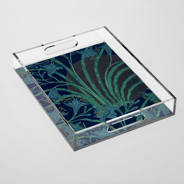 The Day Lily by Walter Crane Acrylic Tray Gallery Image 1