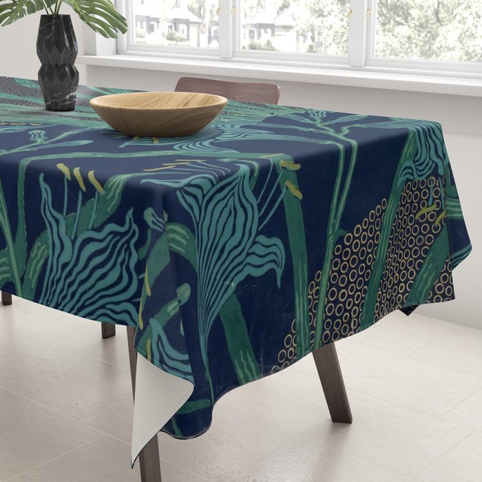 The Day Lily by Walter Crane Tablecloth Gallery Image 3
