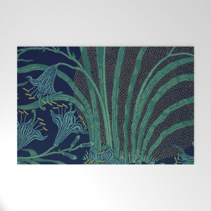 The Day Lily by Walter Crane Welcome Mat Gallery Image 1