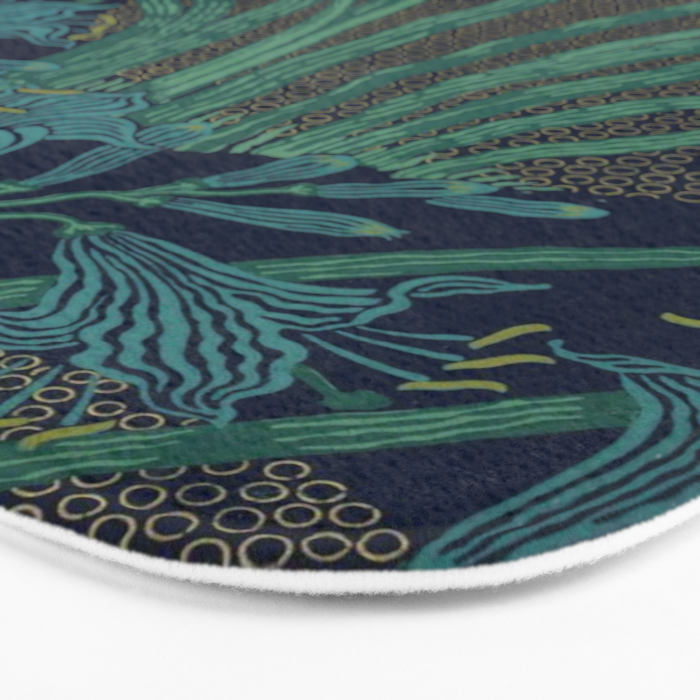 The Day Lily by Walter Crane Bath Mat Gallery Image 3