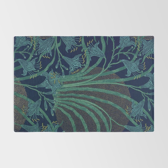 The Day Lily by Walter Crane Rug Gallery Image 2