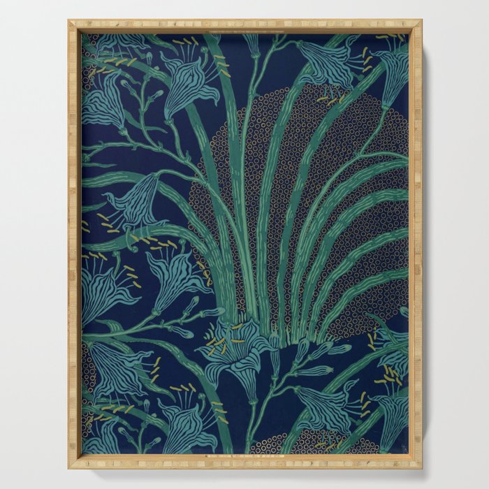 The Day Lily by Walter Crane Serving Tray Gallery Image 1