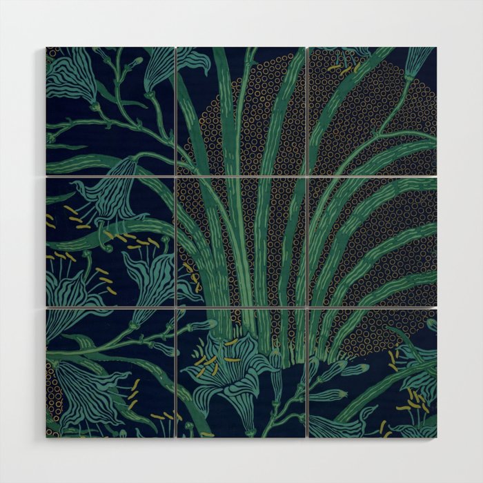 The Day Lily by Walter Crane Wood Wall Art Gallery Image 1