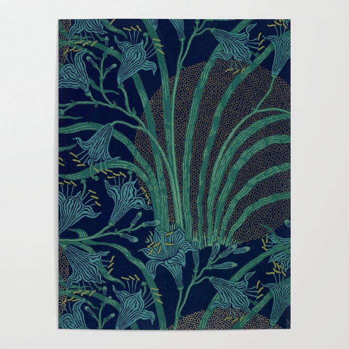 The Day Lily by Walter Crane Poster Gallery Image 1