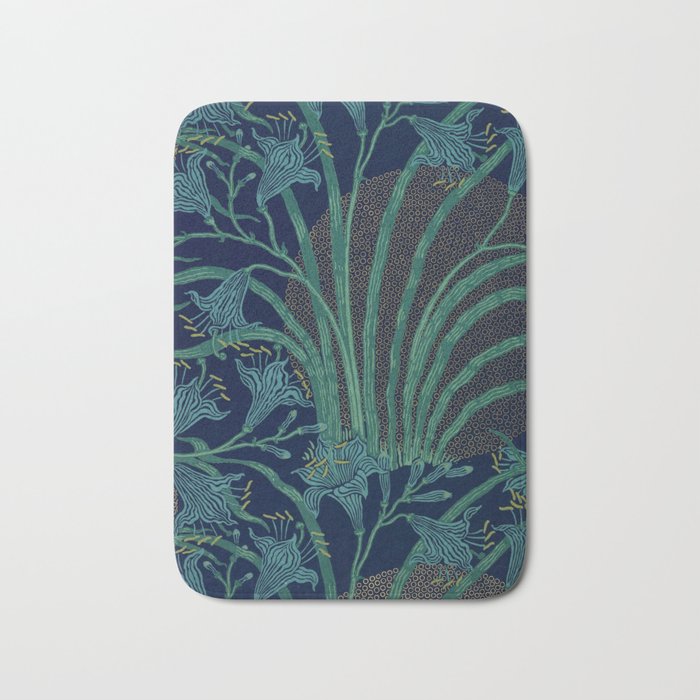 The Day Lily by Walter Crane Bath Mat Gallery Image 1