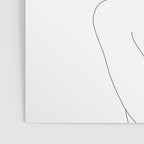 Minimal Line Art Woman Flower Head Poster Gallery Image 3