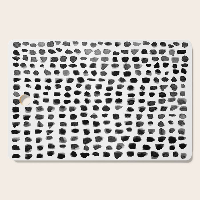 Dots (Black) Cutting Board Gallery Image 1