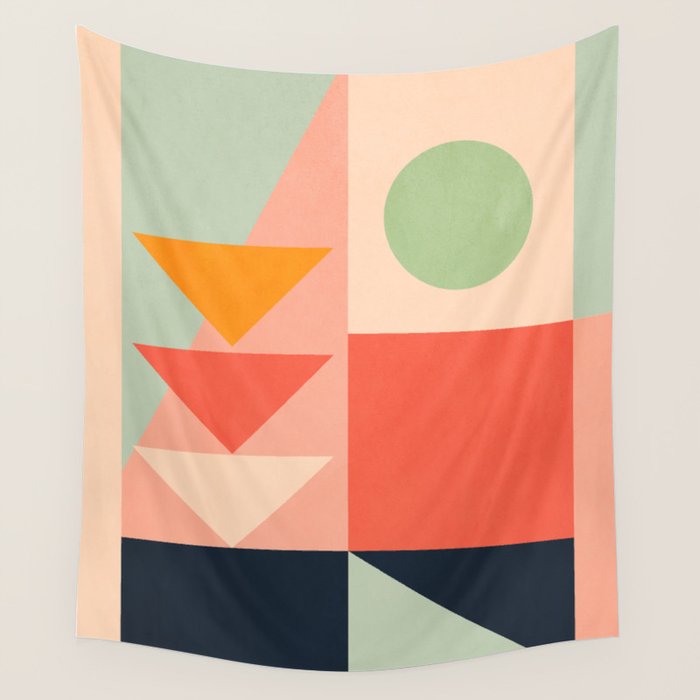 Abstract Geometric Shapes 91 Wall Tapestry Gallery Image 4