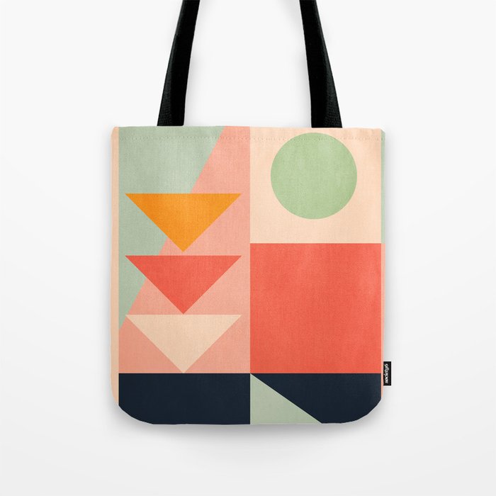 Abstract Geometric Shapes 91 Tote Bag Gallery Image 1