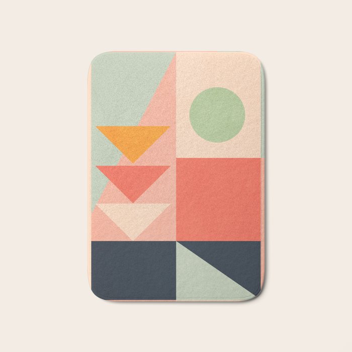 Abstract Geometric Shapes 91 Bath Mat Gallery Image 1