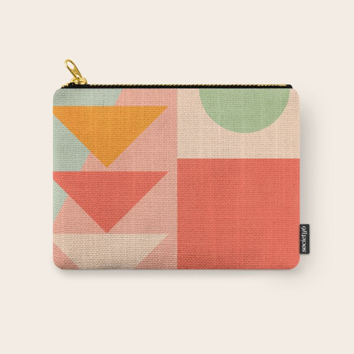 Abstract Geometric Shapes 91 Carry All Pouch Gallery Image 1