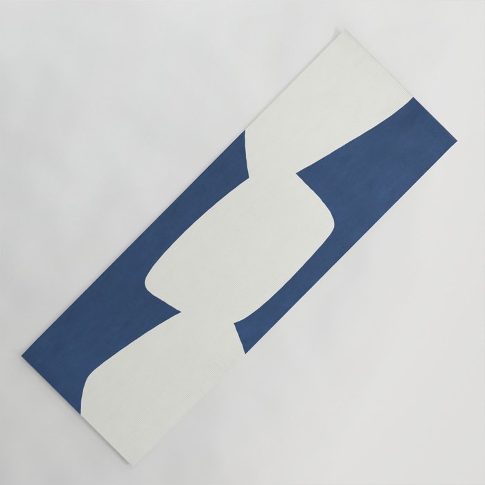 Minimal Shapes blue Yoga Mat Gallery Image 1
