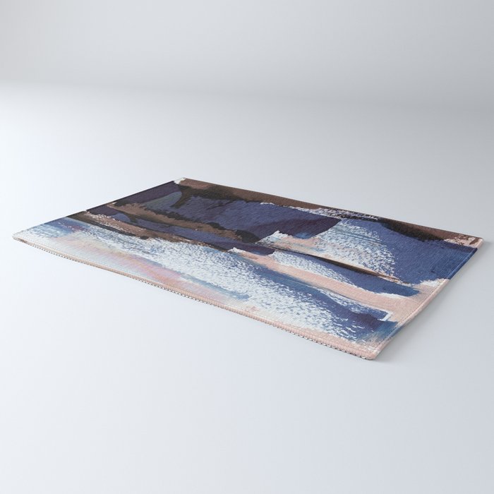 Indigo Brushwork Rug Gallery Image 3