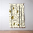 Minimalist Sunflowers 2 Window Curtain Gallery Image 3