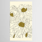 Minimalist Sunflowers 2 Tablecloth Gallery Image 2