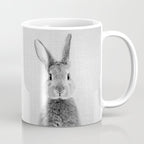 Rabbit - Black & White Coffee Mug Gallery Image 1