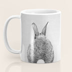 Rabbit - Black & White Coffee Mug Gallery Image 3