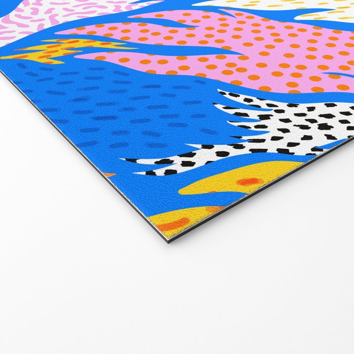 Abstract hand drawn shapes doodle pattern Welcome Mat Gallery Image 2