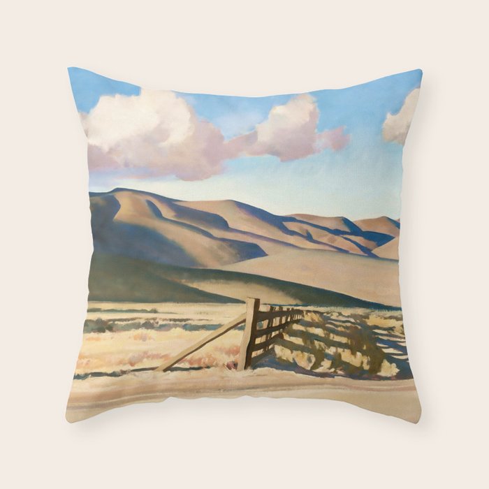 âNevada Hillsâ by Maynard Dixon Throw Pillow Gallery Image 1