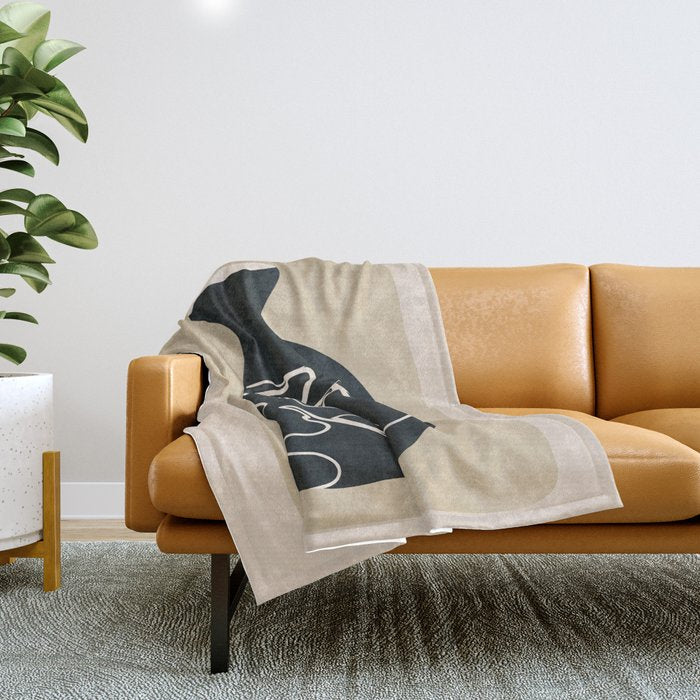 Abstract Vase 5 Throw Blanket Gallery Image 1
