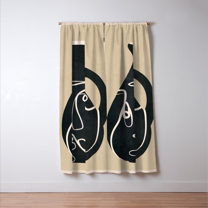 Abstract Vase 5 Window Curtain Gallery Image 3