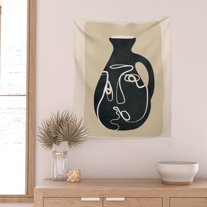 Abstract Vase 5 Wall Tapestry Gallery Image 2