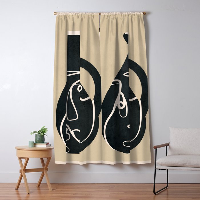 Abstract Vase 5 Window Curtain Gallery Image 5