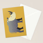Whimsy Rhinoceros II Stationery Card Gallery Image 2