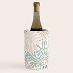 Matisse leaves pattern modern minimalistic pastel crayon soft colors Wine Chiller Gallery Image 3
