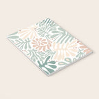 Matisse leaves pattern modern minimalistic pastel crayon soft colors Notebook Gallery Image 3