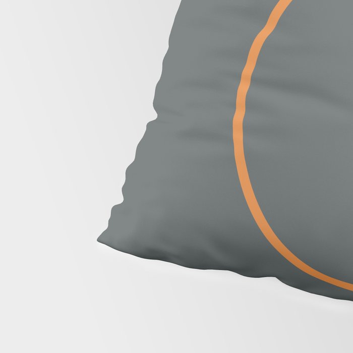 catch II anthracite and ocher Pillow Sham Gallery Image 4
