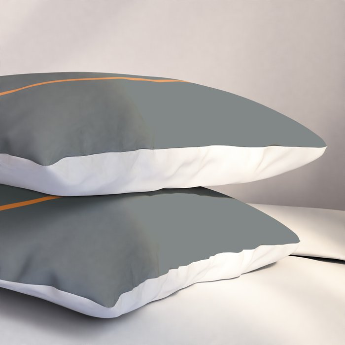 catch II anthracite and ocher Pillow Sham Gallery Image 3
