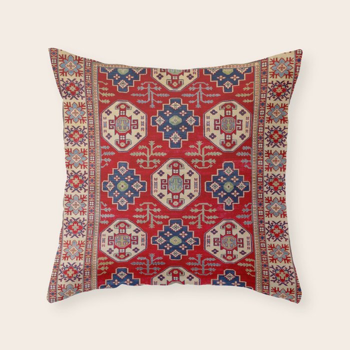 Red Forest Path Throw Pillow Gallery Image 4
