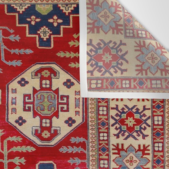 Red Forest Path Wall Tapestry Gallery Image 3