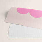 La Fleur | 05 - Abstract Retro Flower Print Pink Orange And Neutral Boho Decor Modern Floral Wrapping Paper Gallery Image 2
